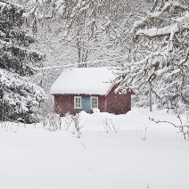 Vinter ved vaskehuset